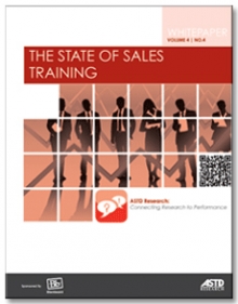 ASTD - THE STATE OF SALES TRAINING