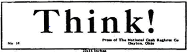 Think_Image The word "think" written on a board