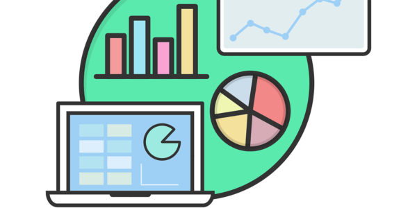 Various screens showing different graphs and charts