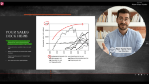 A templated infographic laid out for a sales deck presentation