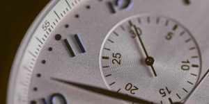 A close up of a watch.