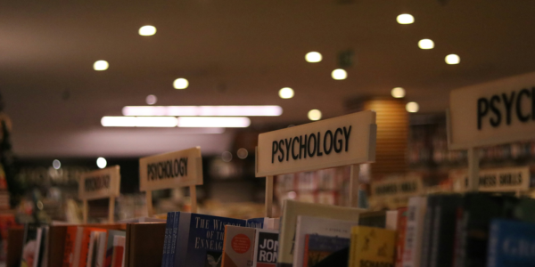 Psychology_Books A Psychology sign in a bookstore.