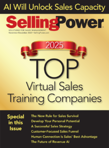 Cover of Selling Power magazine's November/December 2025 Issue