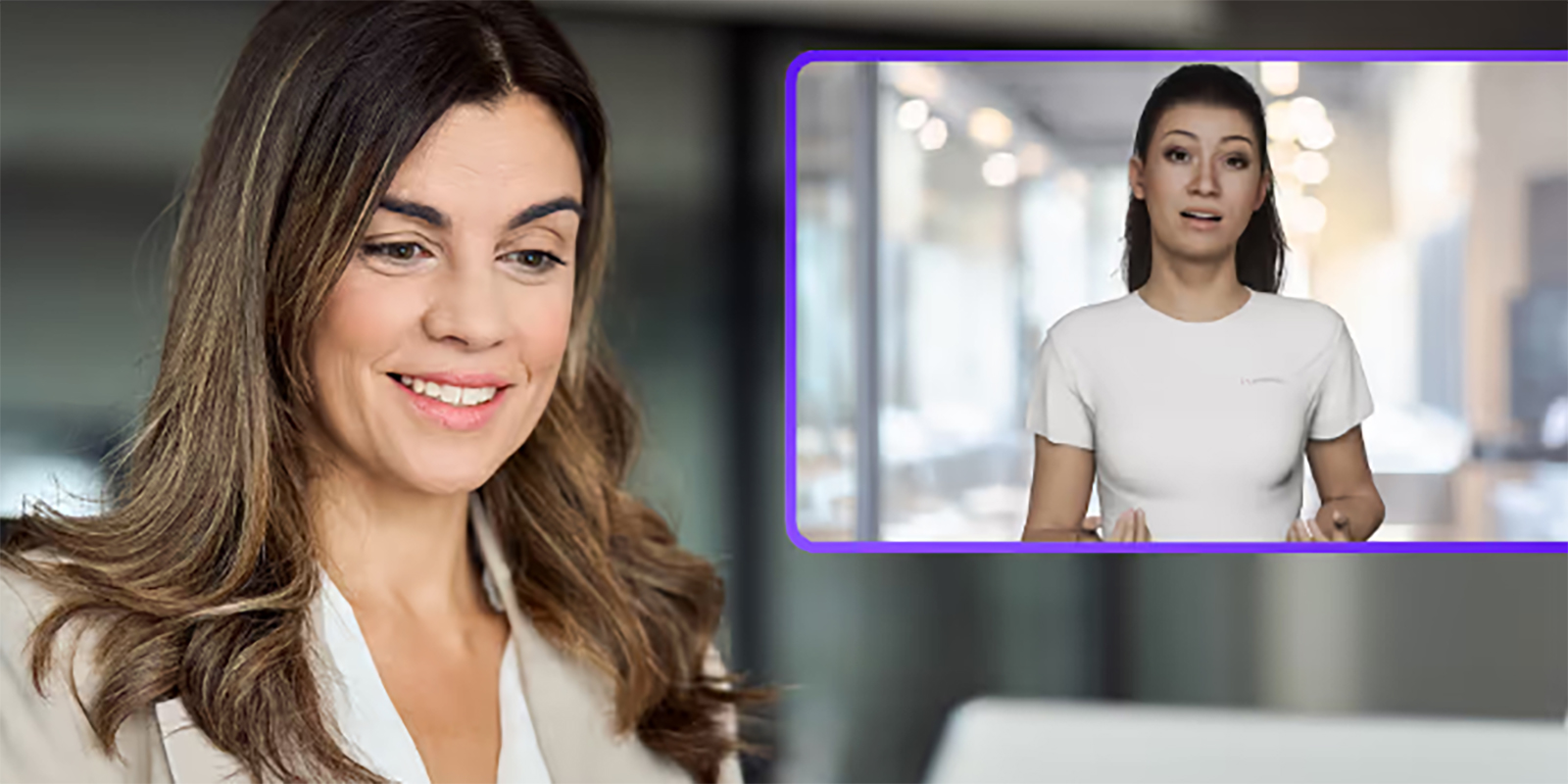 Person writing on white notepad with open laptop.