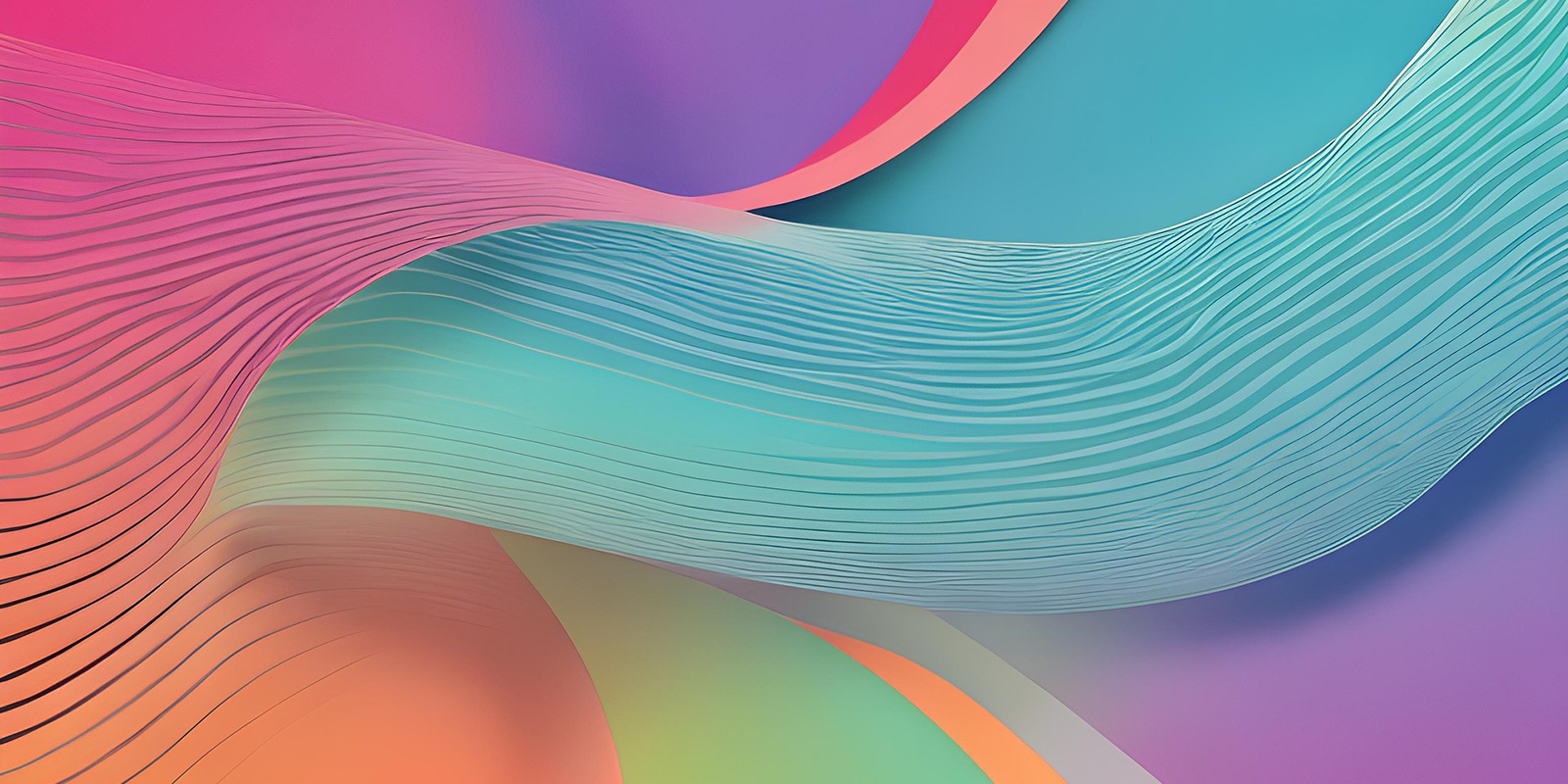 Swirls of bright colors.